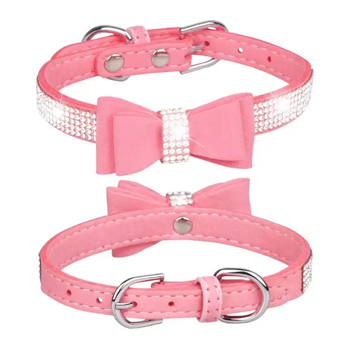 Collier pour animaux de compagnie brillant strass