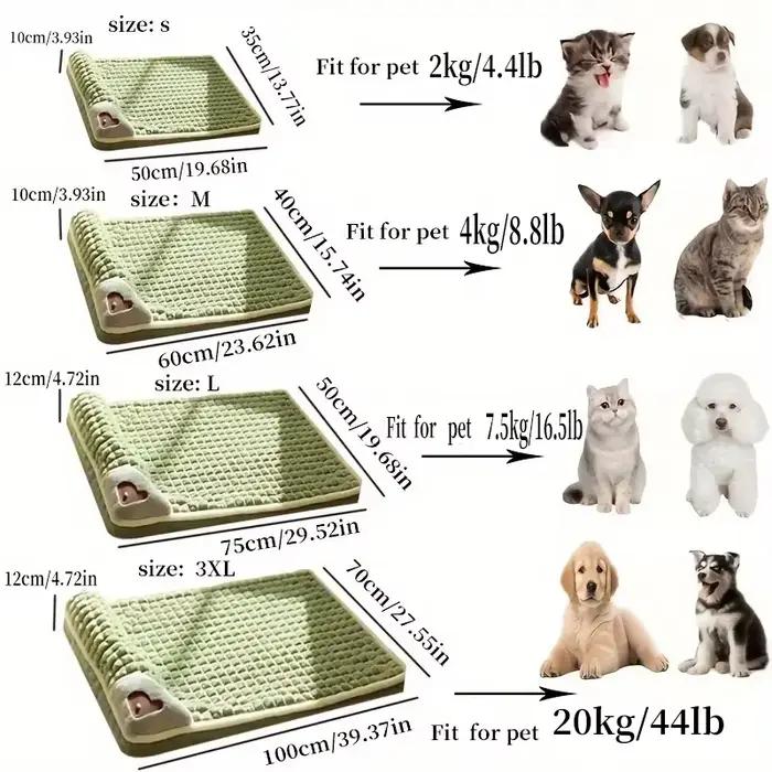 Tapis de couchage transfrontalier pour chien, matelas chaud, amovible et lavable, fournitures pour a