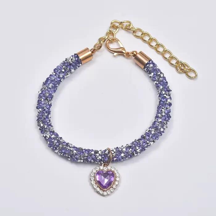Collier de luxe en cristal pour chiens