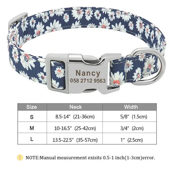 Collier personnalisé pour chien et chat
