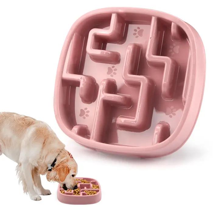 Fournitures pour animaux de compagnie chien chat Anti étouffement alimentation bols de nourriture chiot ralentissement manger mangeoire plat prévenir l'obésité nouvelle variété de produits