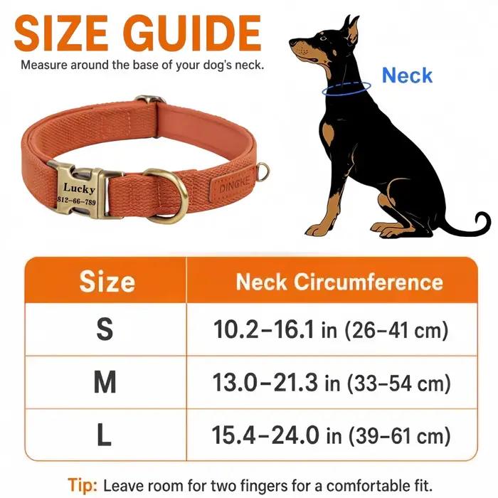 Collier personnalisé pour chien en nylon