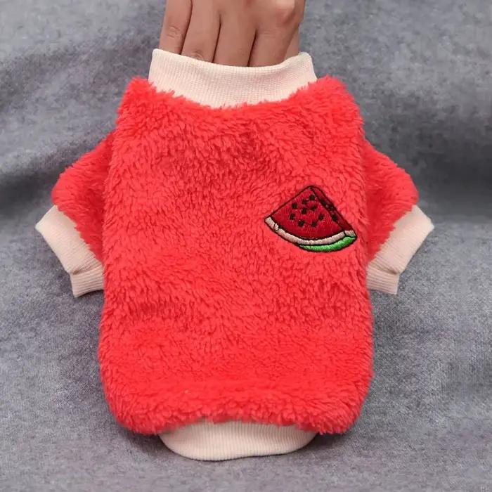 Manteau chaud en peluche pour chiot