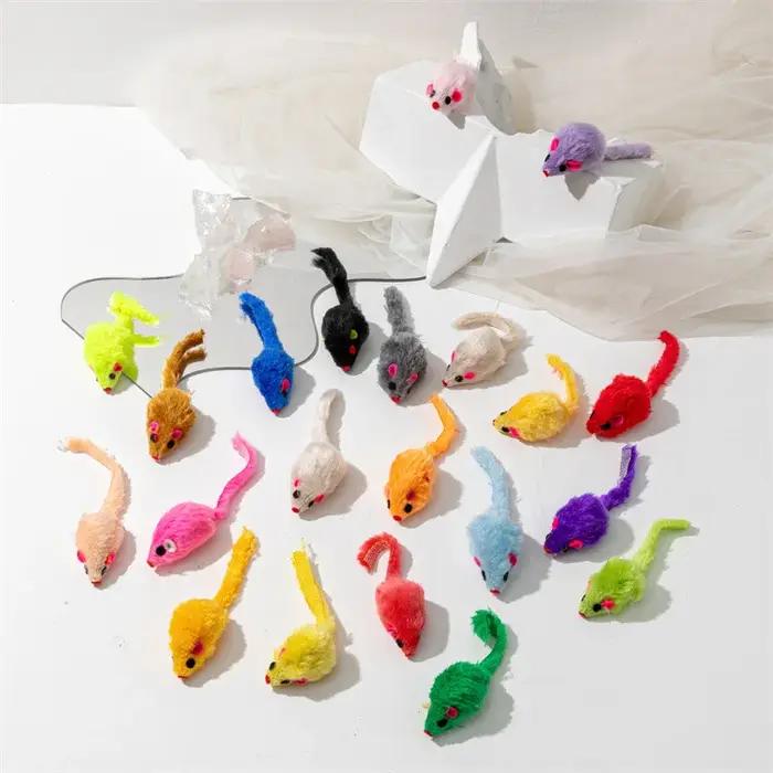 Jouets en fausse souris en polaire douce pour chat