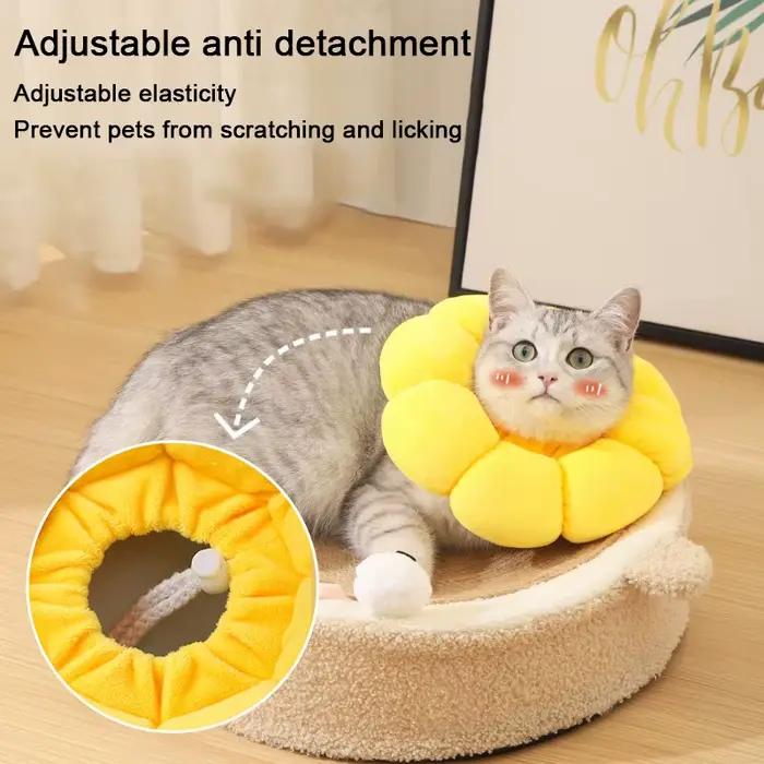 Cône UR pour chat élisabéthain mignon pour animaux de compagnie