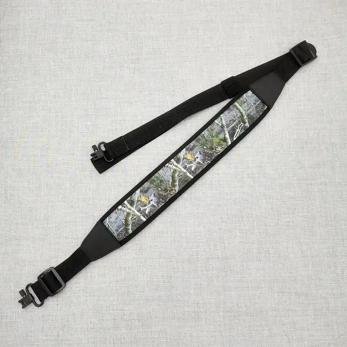 Harnais à 2 points avec émerillons, épaulettes durables, sangles d'épaule réglables en nylon, accessoires de chasse