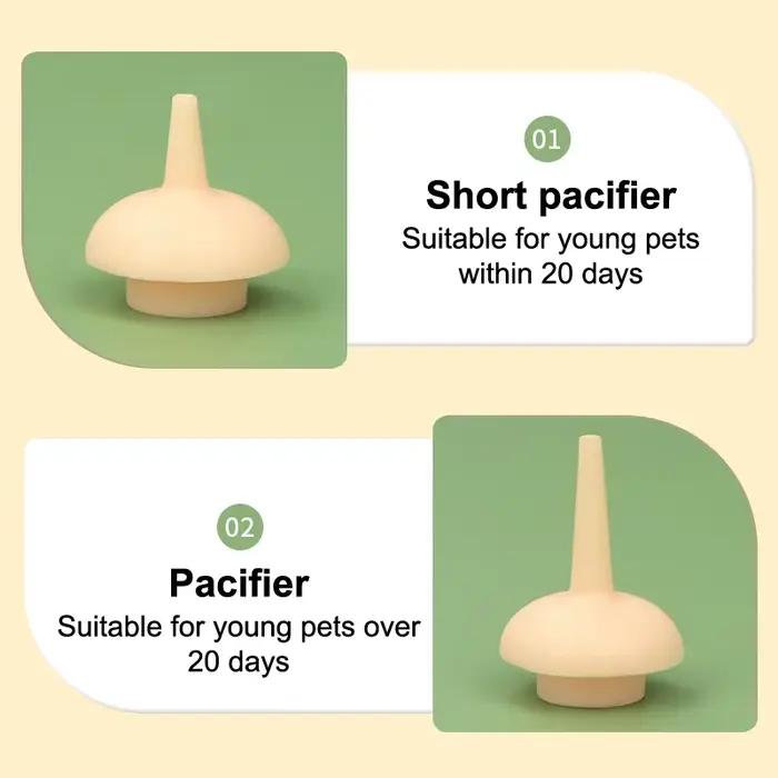Tétine d'alimentation pour animaux de compagnie, Mini mangeoire en Silicone pour chat, pour nouveau-né, petits animaux, peut presser la bouteille de lait liquide